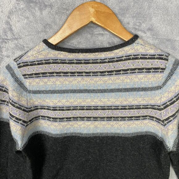 Vtg Lord & Taylor Sweater Fair Isle Nordic PM Women’s Lambswool Angora Y2K - Picture 3 of 7